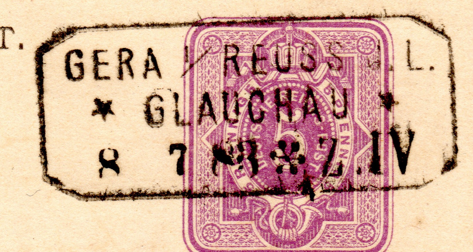 Gera - Glauchau vom 08.07.1883 mit Zug IV